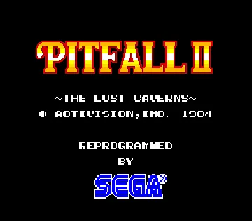 Pitfall II screen shot title